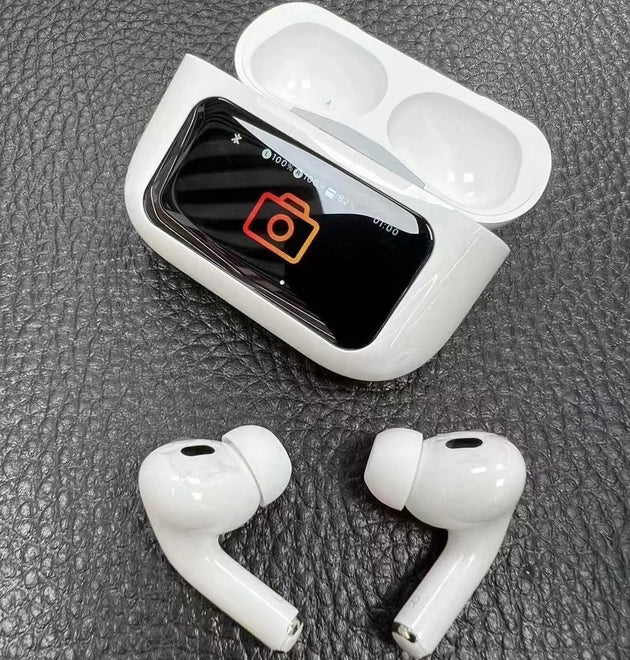 DISPLAY EARBUDS A9 PRO ANC MODE HIGH PERFORMANCE QUALITY.