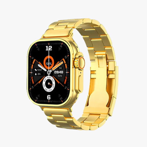 Crown H69 Ultra 2 Smart Watch Gold Edition With 7 Straps - Latest Arrival 2025 - Men And Women Wear - Smart Watch -